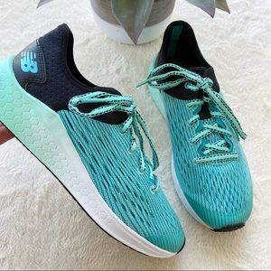 New Balance fresh foam ombré teal blue/mint green sneakers